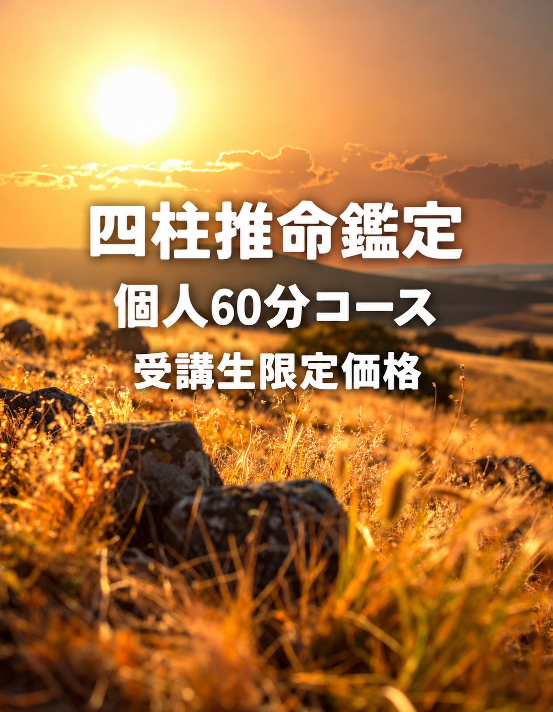 四柱推命鑑定（個人60分／受講生限定価格）